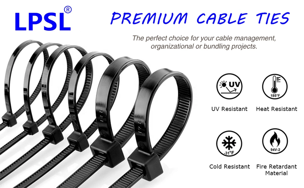 Removable and Reusable Nylon Cable Ties with UV Protection Cable Tie
